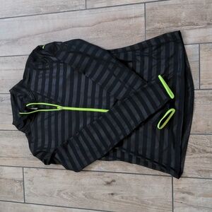 Nike Pro Dri-Fit Long Sleeve Half Zip with Stripes